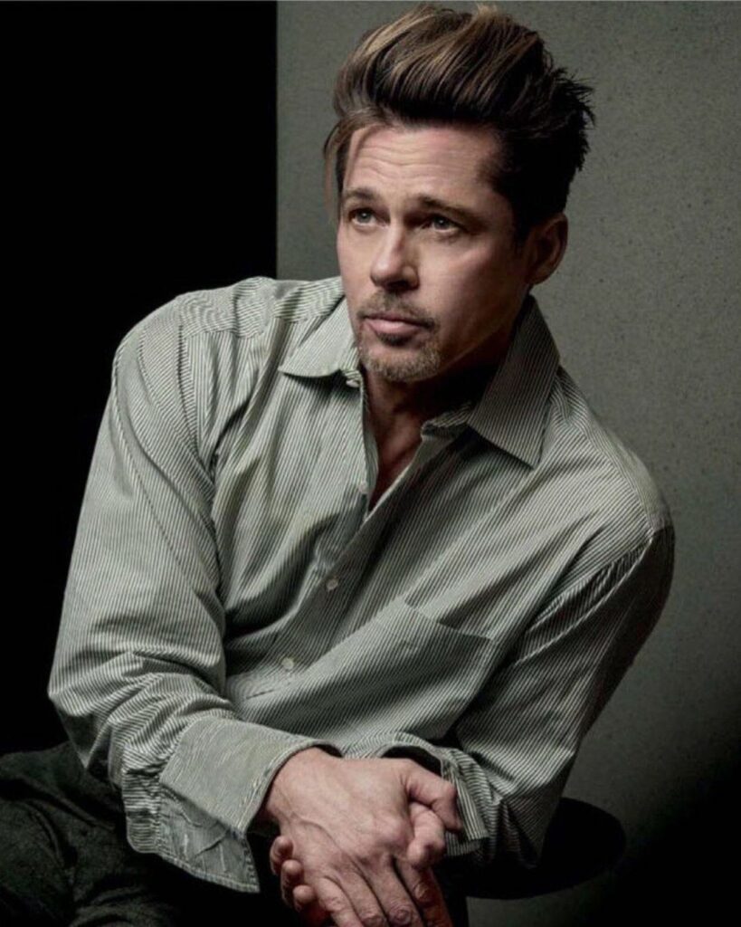 Brad Pitt-Celebrities with Eczema 